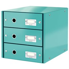 604851 Zásuvkový box 3 Click &amp; Store ľadová modrá WOW