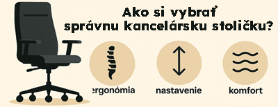 Ako si vybrať správnu kancelársku stoličku?