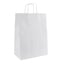 Papierová taška s krútenou rúčkou 22x10x28cm biela