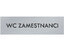 Štítok na dvere strieb.mat. 4x14cm text / WC ZAMESTNANCI