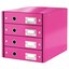 604923 Fiókos doboz 4 Click &amp; Store rózsaszín WOW