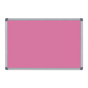 Farebné magnetické tabule v hliníkovom ráme Ružová, 90 x 60 cm
