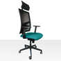 Game šéf kancelárska stolička tyrkysová do 150 kg áno, nastav. výšky, 121 - 143 cm, Tyrkysová
