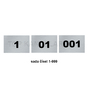 SC123 štítky na dvere s číslami 1 - 999