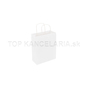 Papierová taška s krútenou rúčkou 18x8x24cm biela Biela