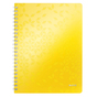Poznámkový blok A4 linajkový Leitz WOW Žltá