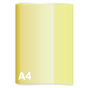 Obal na zošit A4 PP 150 mic. Žltá