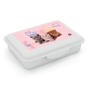 Box na desiatu s priehradkou Prémium LIGHT maznáčikovia Ružová