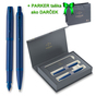 Parker IM Monochrome Blue súprava FP+BP, darčeková kazeta Modrá