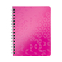 Poznámkový blok A5 linajkový Leitz WOW Ružová