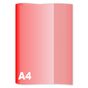 Obal na zošit A4 PP 150 mic. Červená