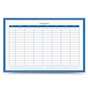 TM64LNPT Týždenná plánovacia tabuľa modrá 60x40 Biela