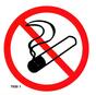7030 1 S Zákaz fajčiť piktogram samolepka 10 x 10cm