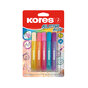Dekoračné lepidlo Kores Glitter Glue 5 x 10,5ml, pastelové farby