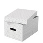 628282 Úložný box stredný biely 3ks Esselte Home s úchytom Biela
