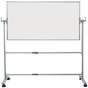 Otočná tabula zo stojanom Biela, 200 x 100 cm