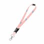 Klúčenka s karabinkou Prémium LIGHT Mačka Ružová