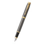 Parker IM šedé plniace pero zo zlatým klipom GT FP Šedá