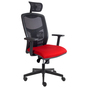YORK sieť kancelárska stolička červená Červená, nastav. výšky a sklonu