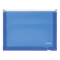 Plastová obálka A4 so zipsom Opaline Modrá