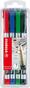 Permanentné popisovače 146 Stabilo Write-4-all 1mm mix farieb, 5 ks