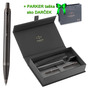 Parker IM Monochrome Titanium pero BP darčeková kazeta Čierna