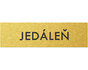 Štítok na dvere zlat.mat. 4x14cm text / JEDÁLEŇ Zlatá matná
