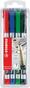 Permanentné popisovače 166 Write-4-all 0,4mm mix farieb, 5 ks, sada 4ks