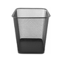Drôtený smetný kôš 18l. hranatý čierny Čierna