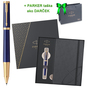 Parker Ingenuity Dark Blue roller GT BP + kazeta so zápisníkom Modrá