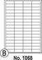 Print etikety biele A4 68, 48,5 x 16,9, Biela