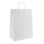 Papierová taška s krútenou rúčkou 45x17x48cm biela Biela