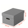 628283 Úložný box stredný šedý 3ks Esselte Home s úchytom