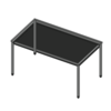 STB104S univerzálny stôl 74 x 120 x 80 cm, Šedá