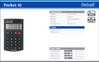Rebell Pocket 10 vrecková kalkulačka s dvojriadkovým displejom