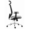 EDGE kancelárska stolička šedá do 130kg, synchro