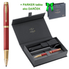 Parker IM Premium červený roller GT RB, darčeková kazeta s puzdrom
