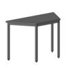 STB202S univerzálny stôl lichobežník 74 x 160 x 80 cm,Šedá