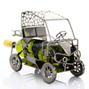98174 Kovový stojan na víno, golfové auto