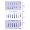 Trojmesačný kalendár modrý s poznámkami 2026, N329-26