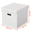 628288 Úložný box kocka biela 3ks Esselte Home s úchytom