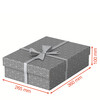 628285 Úložný a darčekový box stredný šedý 3ks Esselte Home