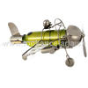 98267 Kovový stojan na víno, motív lietadlo s pilotom