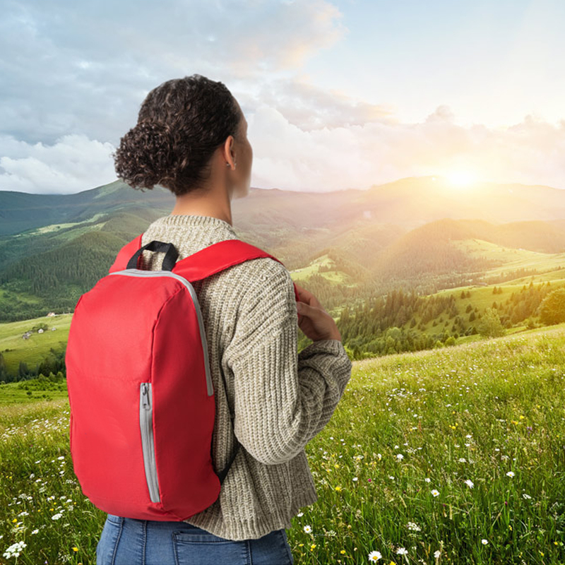 Batoh na prechádzky BERTLE, Lugano červená