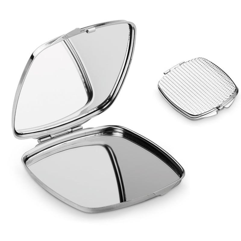 SHIMMER kozmetické vreckové zrkadielko, strieborné
