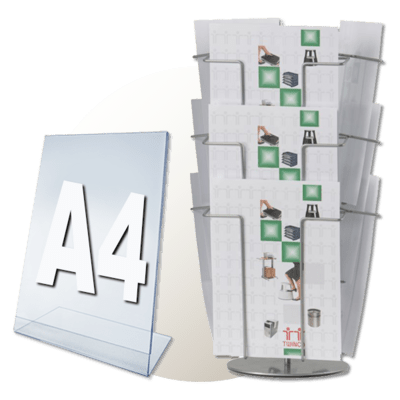 Stolové stojany na letáky