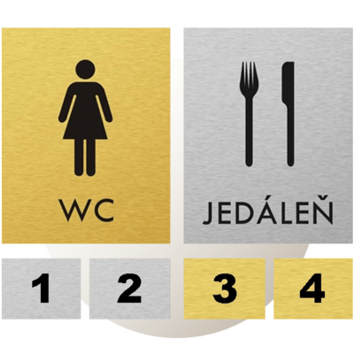 Informačné štítky na dvere