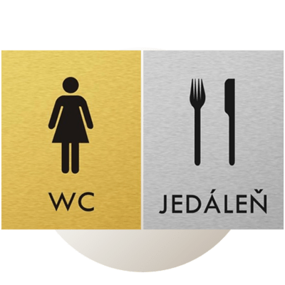 Štítky na dvere Picto