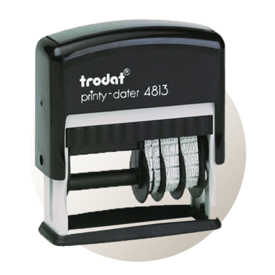 Dátumové pečiatky s doskou