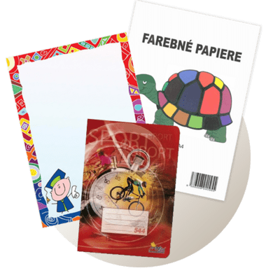 Školské zošity, papier a obaly